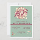 Vintage Retro-Party Einladung 1954 (Vorderseite)