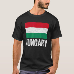 Vintage Retro Patriotismus Männer Frauen Ungarn Fl T-Shirt
