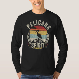 Vintage Retro-Pelikane sind mein Geist Tier Pelica T-Shirt