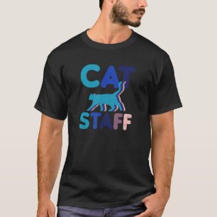 Vintage Retro Personal Katze Diener T-Shirt