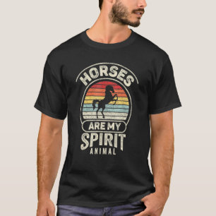Vintage Retro Pferde sind mein spirituelles Tier P T-Shirt