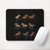 Vintage Retro-Pferdearten Mousepad (Mit Mouse)