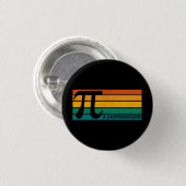 Vintage Retro Pi Button (Vorne & Hinten)