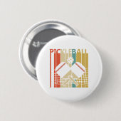 Vintage Retro Pickleball Button (Vorne & Hinten)