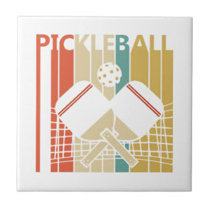 Vintage Retro Pickleball Fliese