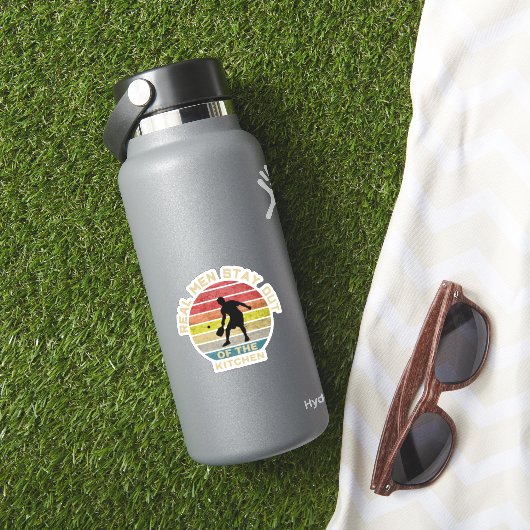 Vintage Retro Pickleball Funny Aufkleber (HydroFlask Insitu)