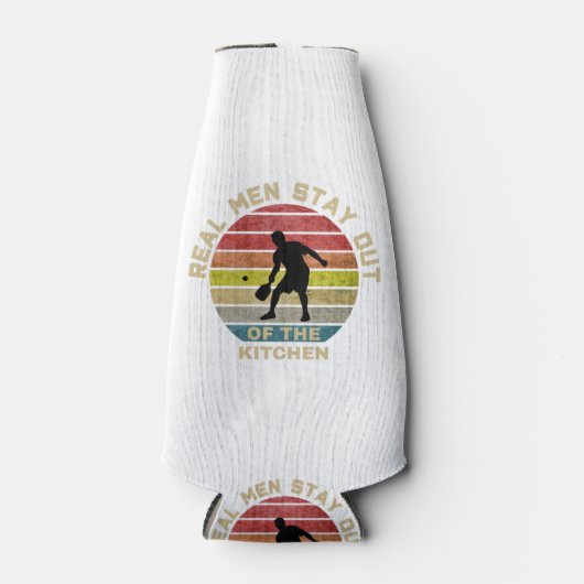 Vintage Retro Pickleball Funny Flaschenkühler (Vorderseite)