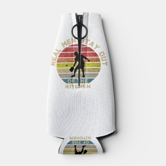 Vintage Retro Pickleball Funny Flaschenkühler (Rückseite)