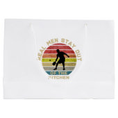 Vintage Retro Pickleball Funny Große Geschenktüte (Rückseite)