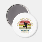 Vintage Retro Pickleball Funny Magnet (Vorderseite/Rückseite)