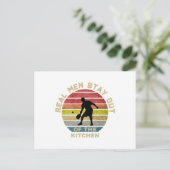 Vintage Retro Pickleball Funny Postkarte (Stehend Vorderseite)
