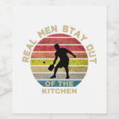 Vintage Retro Pickleball Funny Weinetikett (Einzelnes Label)