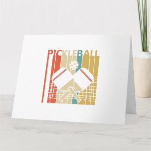 Vintage Retro Pickleball Karte