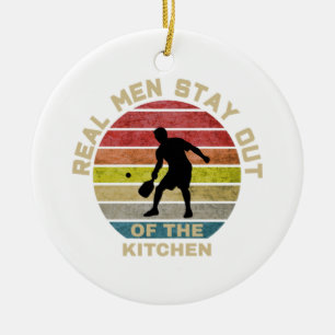 Vintage Retro Pickleball Lustig Keramik Ornament