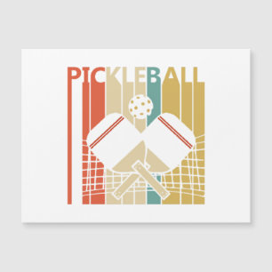Vintage Retro Pickleball Magnetkarte