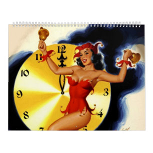 Vintage Retro Pin-up Mädchen 2014 Kalender