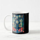 Vintage Retro Pinll Arcade Spielmaschine Kaffeetasse (Links)