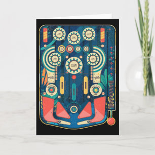 Vintage Retro Pinll Arcade Spielmaschine Karte