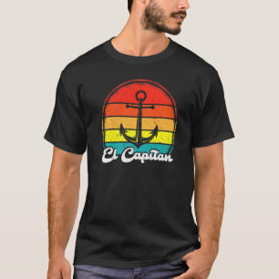 Vintage Retro Pontonboot Anker Booten El Capit T-Shirt