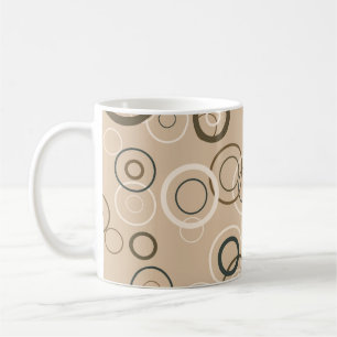 Vintage Retro Pop Quadrate Abstrakte Kunst Kaffeetasse