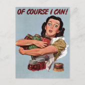 Vintage Retro Postkarte (Vorderseite)