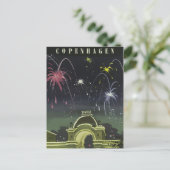 Vintage Retro-Postkarte Dänemark Postkarte (Stehend Vorderseite)