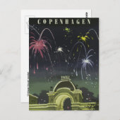 Vintage Retro-Postkarte Dänemark Postkarte (Vorne/Hinten)