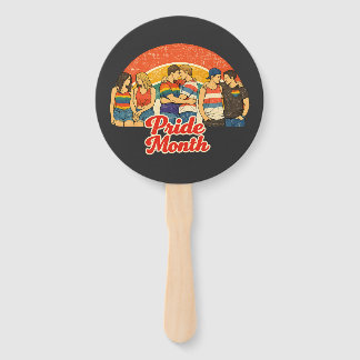 Vintage Retro Pride Monat LGBTQ Feier Fächer