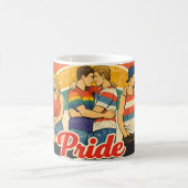 Vintage Retro Pride Monat LGBTQ Feier Kaffeetasse (Mittel)