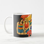 Vintage Retro Pride Monat LGBTQ Feier Kaffeetasse (Links)