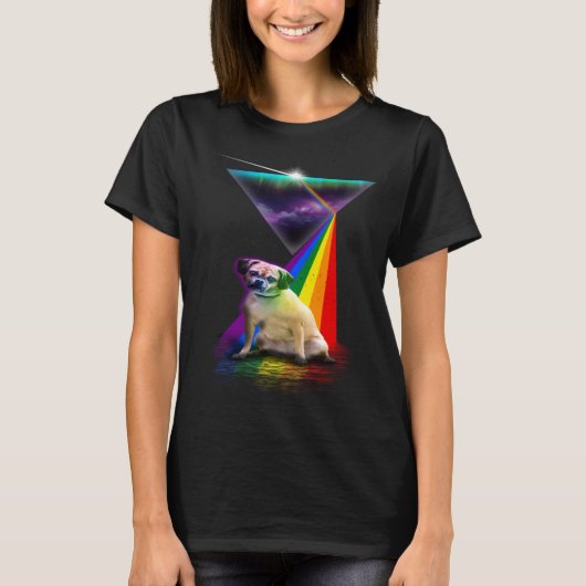 Vintage Retro Prism Puggle T-Shirt (Vorderseite)