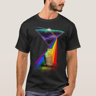 Vintage Retro-Prisma-Munchkin-Katze T-Shirt