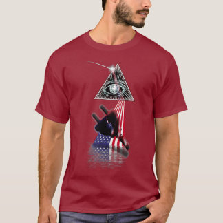 Vintage Retro Prisma US-Flagge Elektriker T-Shirt