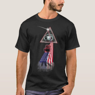 Vintage Retro Prisma US-Flagge Filmemacher T-Shirt