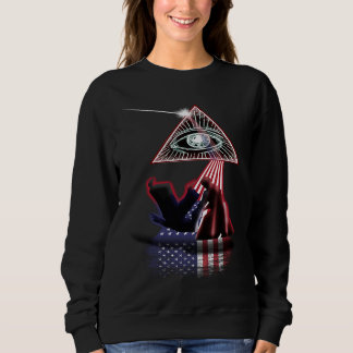 Vintage Retro Prisma US-Flagge Hapkido Sweatshirt