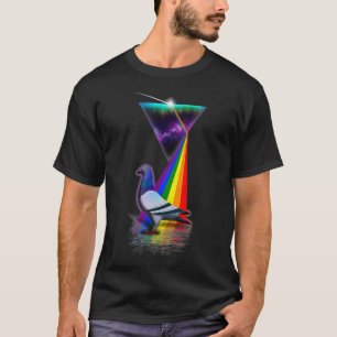 Vintage Retro-Prismentaube T-Shirt