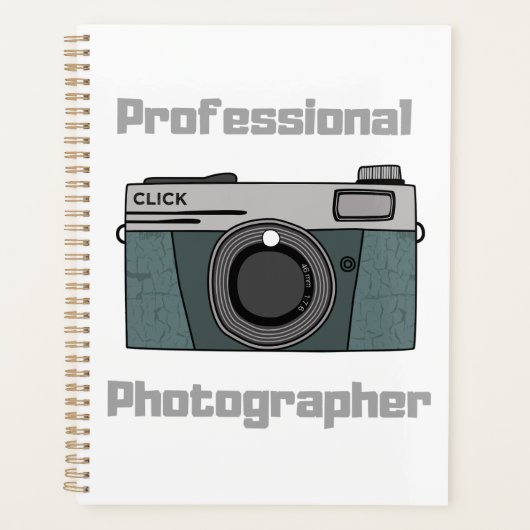 Vintage Retro Professional Fotograf Kamera Planer (Vorderseite)
