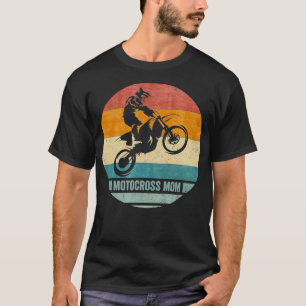 Vintage Retro Proud Motocross Dirt Bike Mama T-Shirt