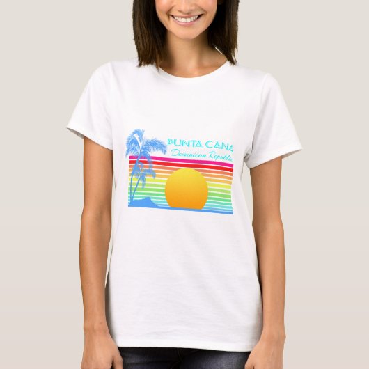 Vintage Retro Punta Cana T-Shirt (Vorderseite)