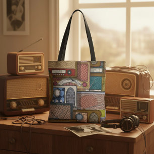 Vintage Retro Radio Mid-Century Antiquität Tasche
