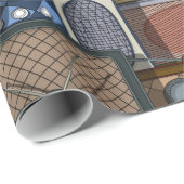 Vintage Retro Radio Mittelalterliche Antiquität Geschenkpapier (Rolleneckpunkt)