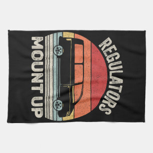 Vintage Retro Regulierungen Mount Up Lustige Mama Geschirrtuch