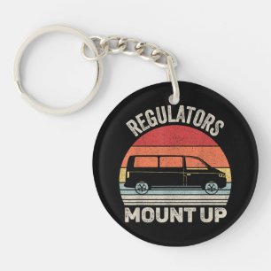 Vintage Retro Regulierungen Mount Up Lustige Mom Schlüsselanhänger