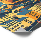 Vintage Retro-Reise in Luxemburg Poster (Ecke)