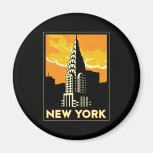 Vintage retro Reise New York Vereinigte Staaten Magnet