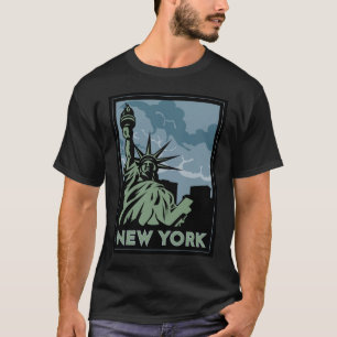 Vintage retro Reise New York Vereinigte Staaten T-Shirt