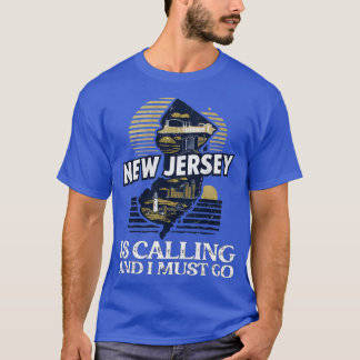 Vintage Retro Reise Slogan New Jersey ruft T-Shirt