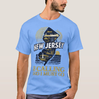 Vintage Retro Reise Slogan New Jersey ruft T-Shirt