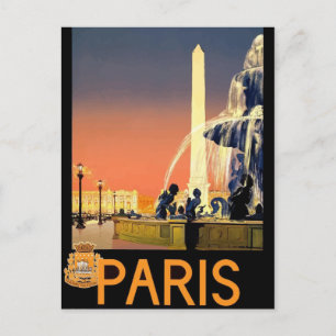 Vintage Retro-Reisepostkarte Frankreich Paris Postkarte