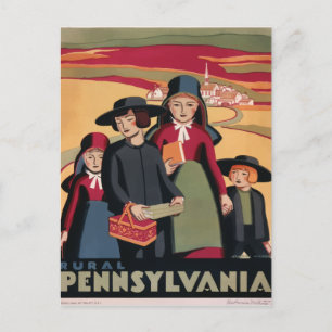 Vintage Retro-Reisepostkarte Pennsylvania USA Postkarte